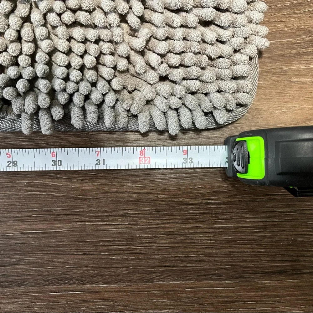 Soft Gray Shaggy Bath Mat